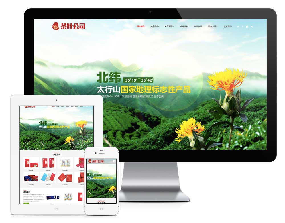 營(yíng)銷(xiāo)網(wǎng)站案例：茶葉網(wǎng)站